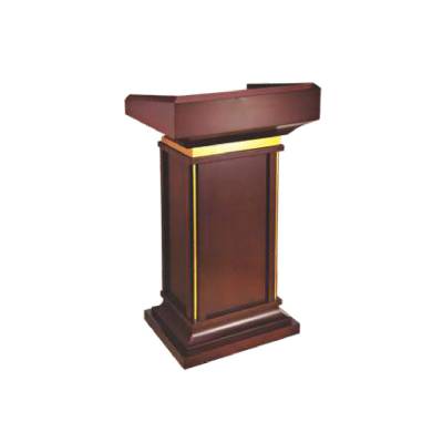 Angled Wooden Podium – Brown Plywood Design Manufacturers in Arunachal Pradesh