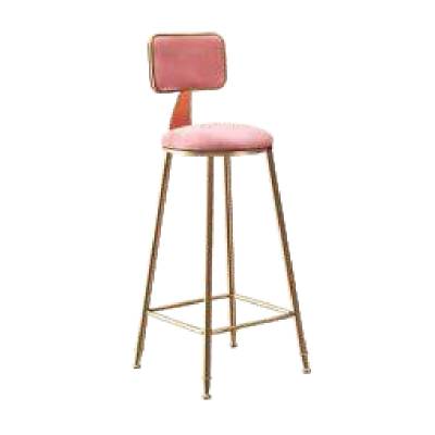 Iron Chair with Mid Backrest – Single Seater Pink Design by Chair Craft Manufacturers in Goa