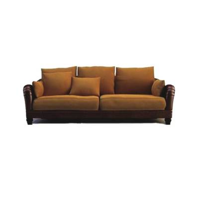 Modern Brown Sofa – Cushion Back with Armrests Manufacturers in Goa