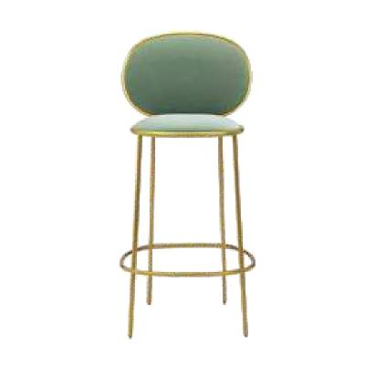 Modern Gray and Golden Chair – Single Seater with Mid Backrest No Armrest by Chair Craft Manufacturers in Goa