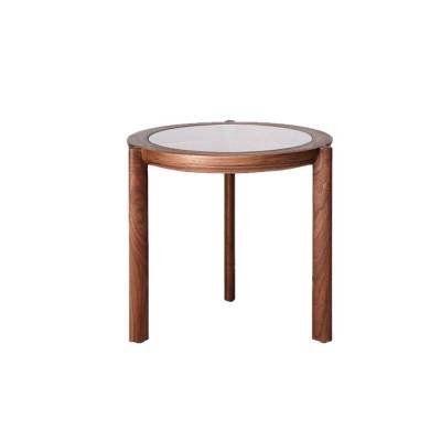 Modern Round Wooden and Glass Table – Versatile Design for Home and Restaurants Manufacturers in Jalpaiguri